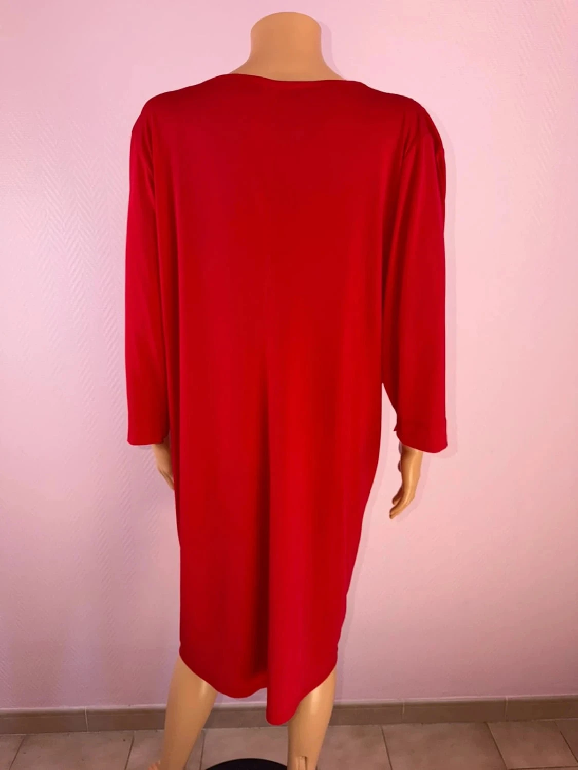 Red Edmond Boublil plus size dress – photo 5